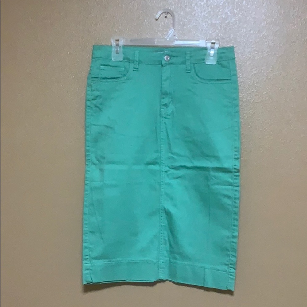 NWOT Jade Mackenzie Mint Green Midi Skirt Small